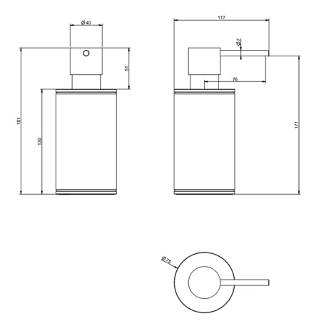 Дозатор для жидкого мыла Gessi Gessi316 54738#707