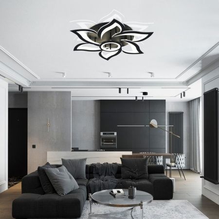 Люстра потолочная Natali Kovaltseva Olimp (Олимп) HIGH-TECH LED LAMPS 82020 BLACK