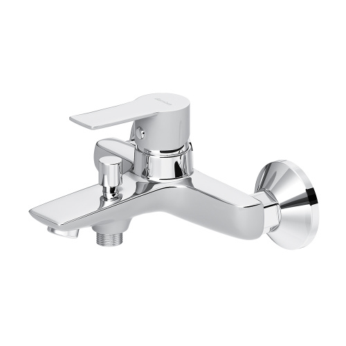 Смеситель для ванны и душа Damixa Origin Elegance 841000000 настенный хром/белый без термостата - фото 4