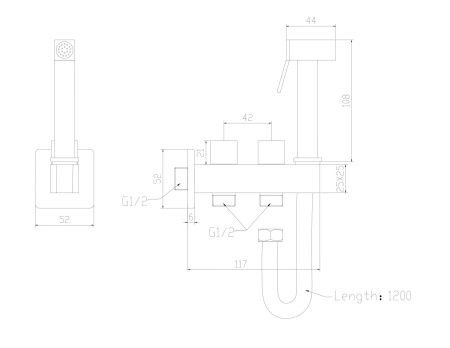 Гигиенический душ со смесителем Savol S-FXQ011B золото