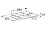 Столешница Roca The Gap A857418402 60х50 накладная цвет коричневый