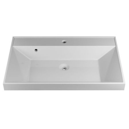 Раковина из искусственного камня Uperwood Classic 291020336 70х50 полувстраиваемая цвет белый