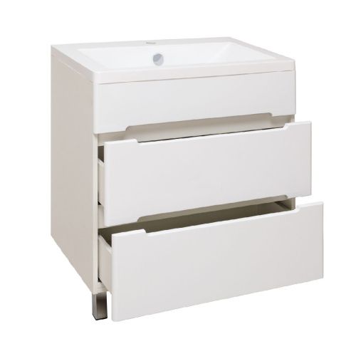 Тумба под раковину Runo Парма 00000001139 60х40 напольная цвет белый - фото 2