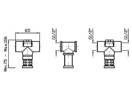 Встроенная часть смесителя для раковины ZUCCHETTI R99504