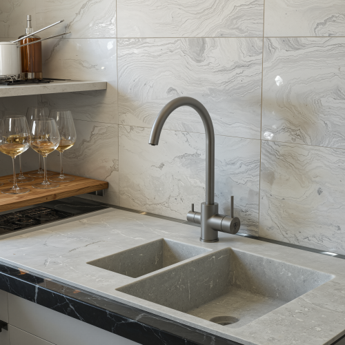 Смеситель для кухни Rush SUS9035-37Grey на мойку графит - фото 3