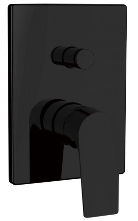 Смеситель для душа Aquanet Static AF330-51B встраиваемый в стену черный без термостата