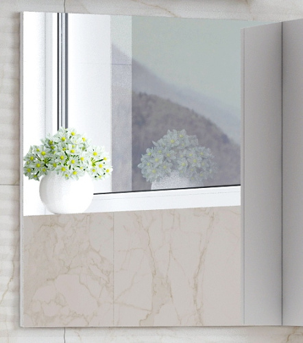 Зеркало в ванную Corozo Алиот SD-00000604 60х70 цвет белый - фото 4