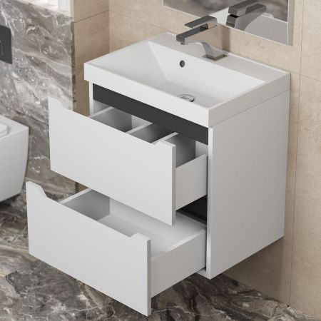 Тумба под раковину Uperwood Tanos 2930205149 50х30 подвесная цвет белый