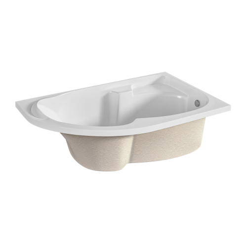 Ванна акриловая 1MarKa DIANA 01ди1610п 160х100 пристенная асимметричная без каркаса - фото 2 Ванна акриловая 1MarKa DIANA 01ди1610п 160х100 пристенная асимметричная без каркаса - фото 2