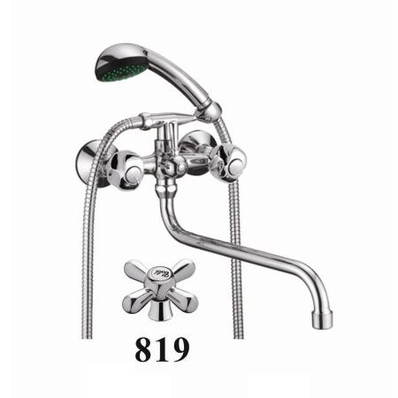 Смеситель для ванны D-Lin D140819 настенный хром