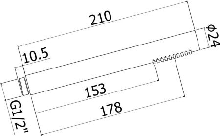 Душевая лейка Paffoni Master ZDOC067NO цвет черный