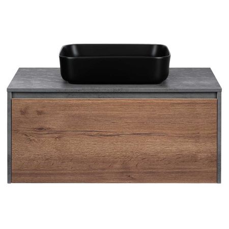 Тумба под раковину Vincea Mesa VMC-2MS100TB 100х50 подвесная цвет коричневый