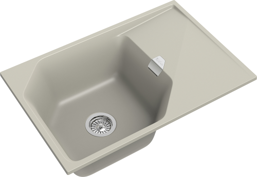 Кухонная мойка Rivelato LOCUS LS-75 topazio 75х50 цвет бежевый - фото 3