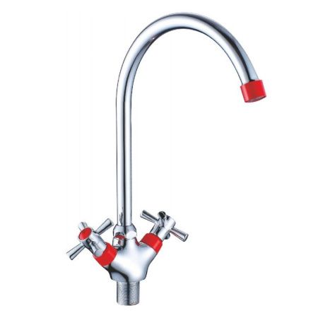 Смеситель для кухни Cron CN46142-6 на мойку красный