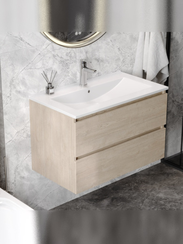 Тумба с раковиной Teymi Laina F16036 80х46х50 подвесная - фото 5