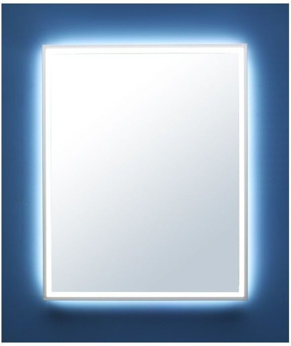 Зеркало в ванную De Aqua Алюминиум AF501600S 60х75 цвет серебро - фото 3