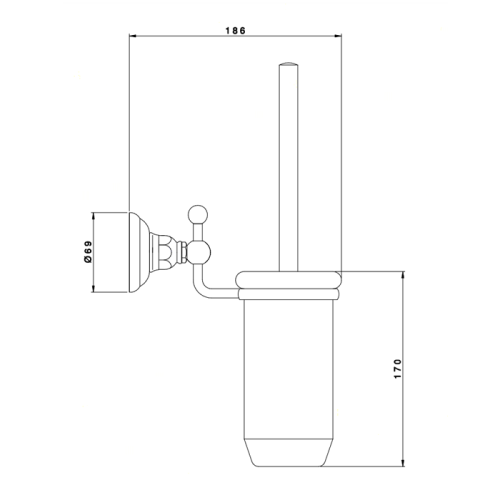 Ершик Nicolazzi Accessori Classica 1490CR - фото 2