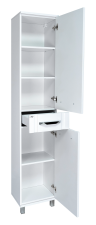 Шкаф-пенал Misty Терра П-Тер0504001-1ЯП 40х190 напольный цвет белый