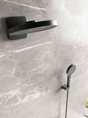 Душевая система Vincea VSFW-2F12TMB встраиваемая в стену цвет черный с термостатом