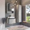 Зеркало-шкаф Comforty Эдинбург 00-00002043CF 60х80 подвесной цвет серый