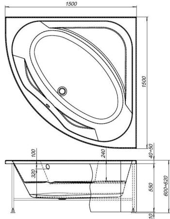 Экран фронтальный Aquanet Vista 00254383