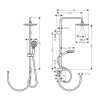 Душевой гарнитур Hansgrohe Vernis Blend 26272000 настенный хром