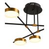 Люстра потолочная Natali Kovaltseva Loft Led (Лофт Лед) LED LAMPS 81101/6C GOLD BLACK