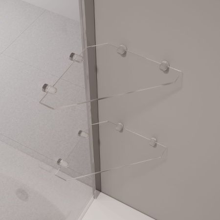 Душевая шторка на ванну RGW Screens 03115308-11 80х150 стекло прозрачное профиль хром ориентация универсальная