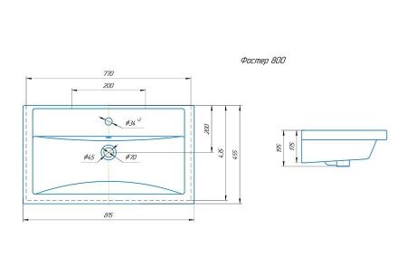 Тумба под раковину Corozo Юрма SD-00001625 80х40 напольная цвет белый