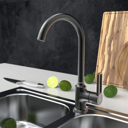 Смеситель для кухни Tokito KUDO TOK-KUD-1013 на мойку черный