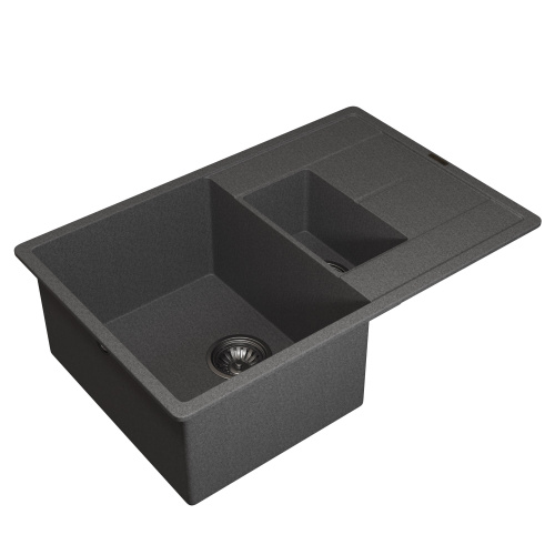 Кухонная мойка Uperwood Quartz Premium UPD-05 3910202118 78x51 цвет серый матовый - фото 2