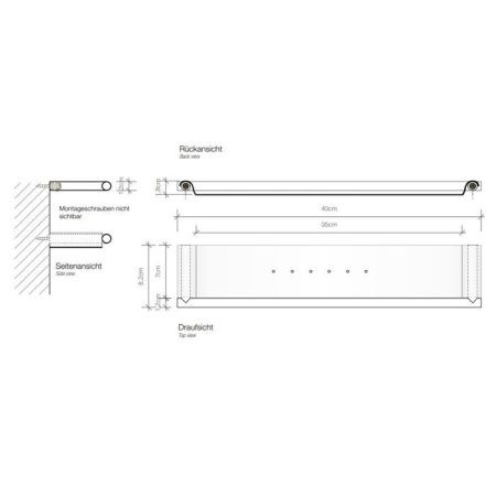 Полка в ванную комнату Decor Walther Mikado 0521776
