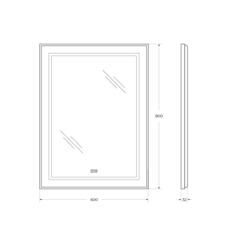 Зеркало BelBagno Kraft SPC-KRAFT-600-800-LED-TCH-WARM 60х80 - фото 5