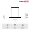 Линейный подвесной светильник Lightera Baffin (Баффин) LE112L-80B WIFI