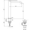 Смеситель Gattoni CIRCLE TWO 9148/91NS на раковину никель