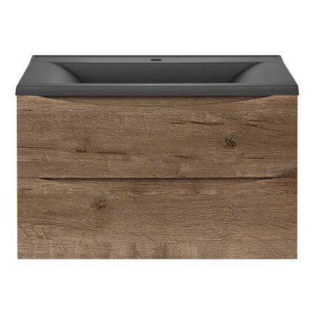 Тумба под раковину Vincea Mia VMC-2MA750VO 70х50 подвесная цвет коричневый