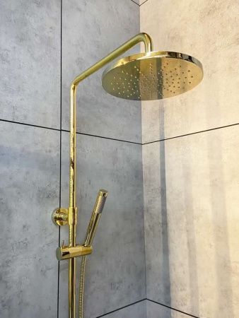 Душевая стойка AltroBagno Costanza AltroBagnoCostanza030419Or настенная цвет золото