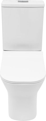 Унитаз напольный с бачком Logan 00342802 белый с сиденьем микролифт безободковый смыв торнадо - фото 3