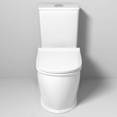 Унитаз напольный с бачком Grossman Retro GR-4492S белый с сиденьем безободковый каскадный смыв