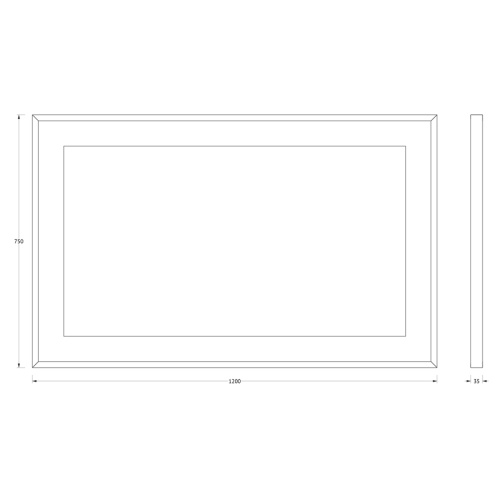 Зеркало со встроенным LED-светильником Evoform Ledside BY 2207 120х75 - фото 2