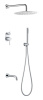 Душевая система Boheme Uno 464-2-CR встраиваемая цвет хром
