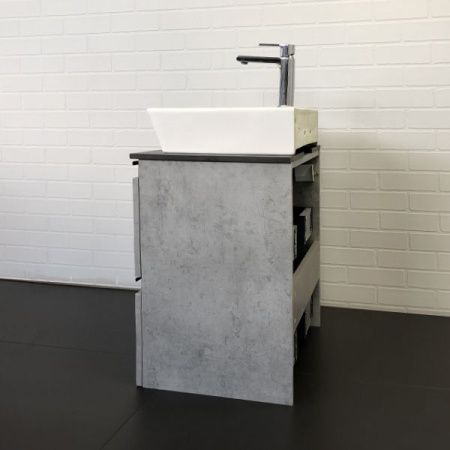 Тумба с раковиной Comforty Эдинбург 00-00005700CF 60х40 подвесная цвет серый