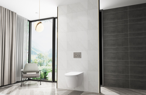 Чаша унитаза подвесная Creavit WQ Smart WQ320-11CB00E-0000 цвет белый без сиденья безободковая смыв торнадо - фото 4