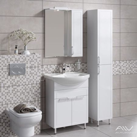 Тумба с раковиной Alavann Vittoria ALV1014000 70х40 напольная цвет белый