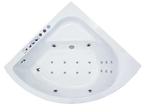 Ванна гидромассажная Royal Bath ROJO RB375201DL 150х150 пристенная четверть круга