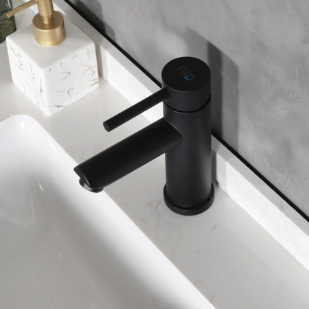 Смеситель Gid Cascada Berlin SS080-BM-K (SS080BMK) на раковину черный матовый