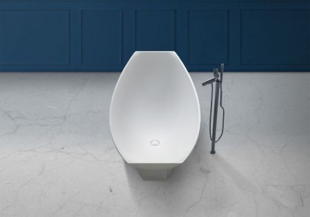 Ванна из искусственного камня Abber Stein AS9610 180х80 отдельностоящая прямоугольная с ножками