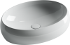 Раковина из сантехнического фарфора Ceramica Nova ELEMENT CN5033 60х40 накладная цвет белый без отверстий под смеситель