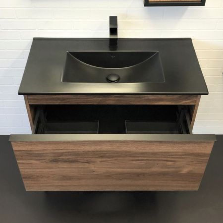 Тумба с раковиной Comforty Равенна 00-00006655CF 90х50 напольная цвет коричневый