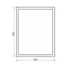 Зеркало с подсветкой Comforty 00-00005262CF 60х80